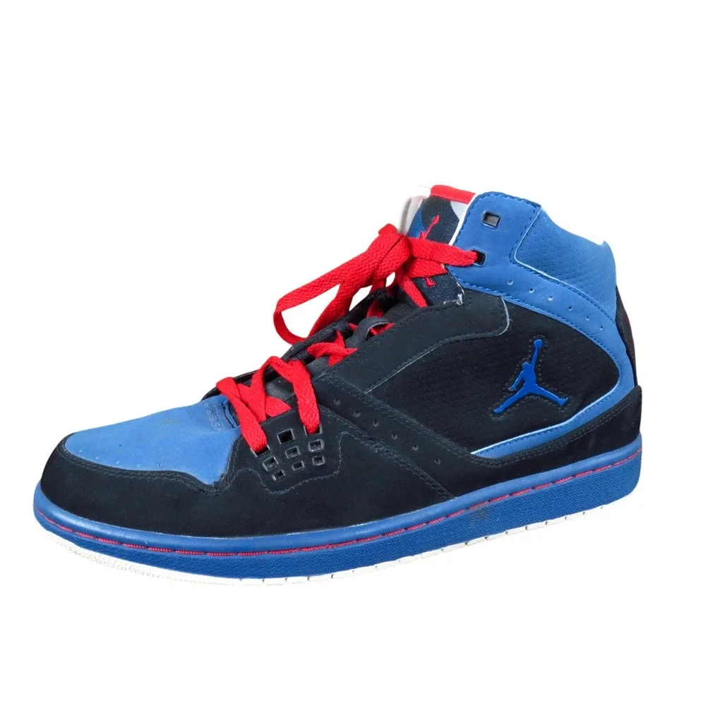 Jordan Flight 1 Mens High‎ Top Basketball Shoes Size 10 Athletic Black Blue Red